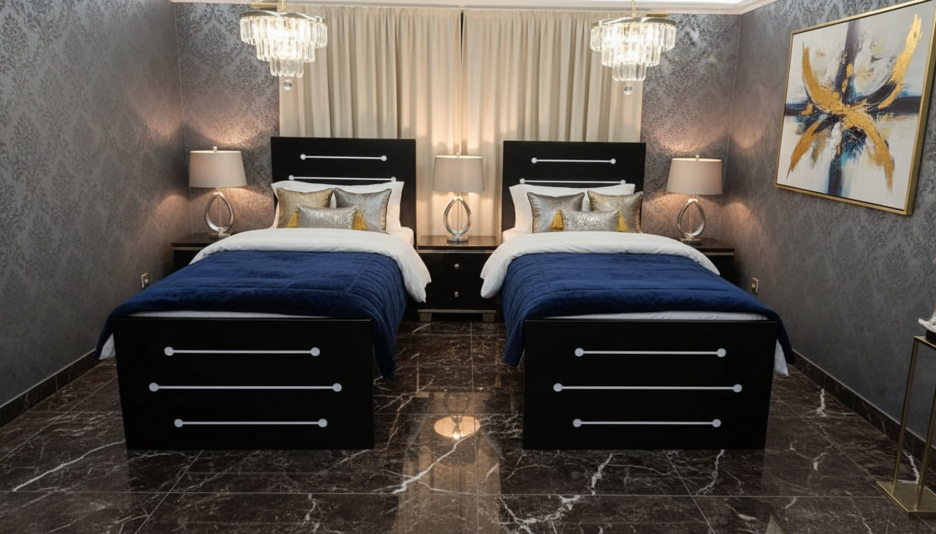 Modern Design Black Bed